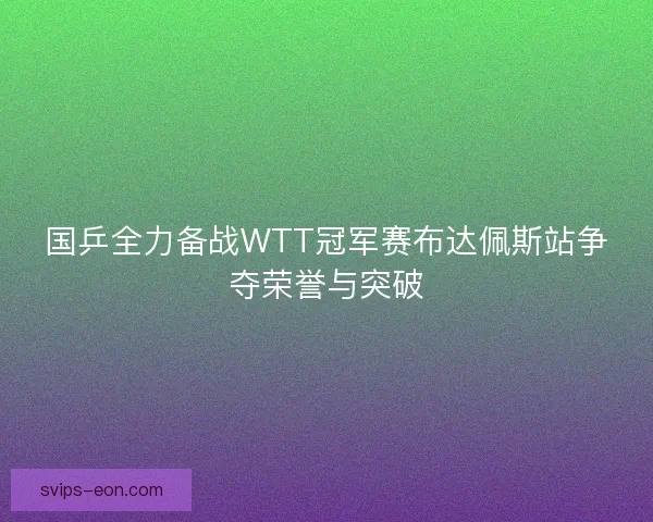 国乒全力备战WTT冠军赛布达佩斯站争夺荣誉与突破
